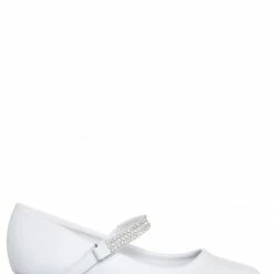 Little Angel New Daisy759E Childrens Rhinestone Mary Jane Pump, Kids Girl Party Dress Shoes