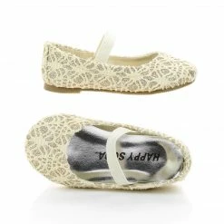 New ScolyIISQ By Happy Soda, Infant Girl Lace Mary Jane Slip On Ballerina Dress Flats