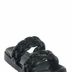 Soda New Popup Molded Footbed Braided Slide - Women Slip On Sandal