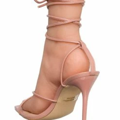 X2B Kimm1 High Heel Leg Wrap Lace Up Sandal, Womens Dress Shoes New