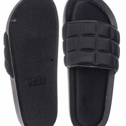 Forever Link New Comex16 Boho Quilted Padded Sandal - Women Slide Molded Footbed Slipper Sandal