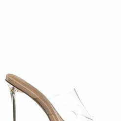 Wild Diva Bonia01 High Heel Lucite Clear Slipper - Women Dress Sandal New