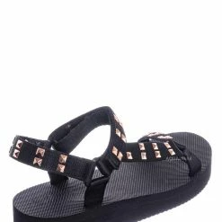 Bamboo Sweetdream02 EVA Sporty Sandal W Metal Stud Detail - Flatform Foam Comfy Shoe