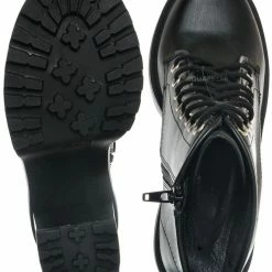 Soda Volume High Heel Combat Boots - Lace Up Military Threaded Shoes New