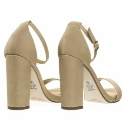 Delicious ShinerD Block Heel Ankle Strap Sandal 4 Inch High, Women Thin Strappy Formal Open Toe Minimalist Chunky Dress Shoes New