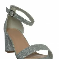 Top Moda Delia1 Block Heel Two Piece Sandal - Women Dress Shoes