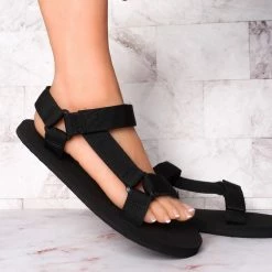 Wild Diva Heart01 Hook Loop Sport Sandal, Women Lighweight EVA Foam Shoes