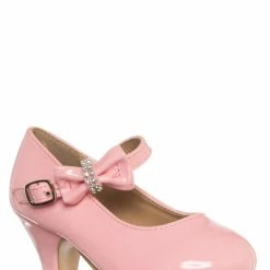 Forever Link New Dana62K Children Girl Rhinestone Round Toe Mary-Jane Dress Pump W Platform