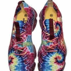 Forever Link Flow19 Stretch Elastic Mesh Sneaker - Festival Lace Up Rubber Air Bubble Cushion