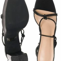 Wild Diva Dash01 Block Heel Leg Wrap Around Sandal, Women Dress Shoes