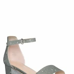 Soda Kick2 Girls High Heel Ankle Strap Sandal, Kids Block Heels Dress Shoes New