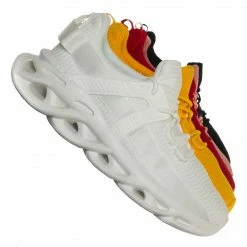 La Shailah Brave12 Chunky Elastic Mesh Sneaker - Unisex Sculpted Outsole Shoes