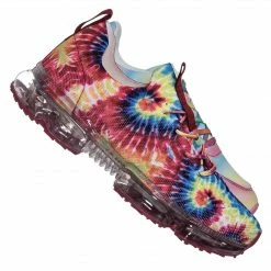 Forever Link Flow19 Stretch Elastic Mesh Sneaker - Festival Lace Up Rubber Air Bubble Cushion