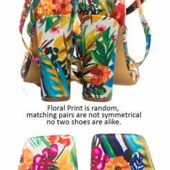 Liliana Novax11 Ribbon Leg Wrap Block Heel Sandal, Women Dress Shoes New