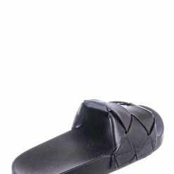 Forever Link Comex11 Oversized Weave Flat Footbed Sandal - Women Wove Slipper Summer Shoe New