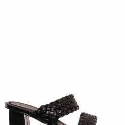 Bamboo Lasting20 Block Heel Woven Mule - Womens Braided Shoes