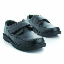 New Joe By Jelly Beans, Children Girls Round Cap Toe Slip On Hook & Loop Fastening Dress Shoes