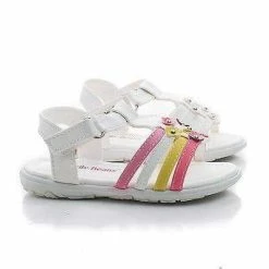 Yummy By Jelly Beans, Infant Girl Flower Studded Hook & Loop Open Toe Flat Sandals