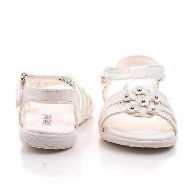 Yummy By Jelly Beans, Infant Girl Flower Studded Hook & Loop Open Toe Flat Sandals