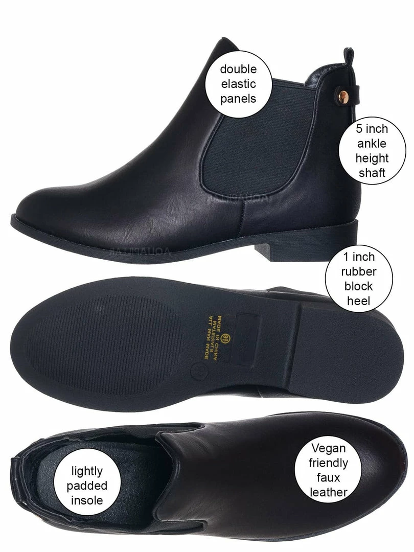 Aquapillar La6 Chelsea Ankle Boots, Men Women Classic Elastic Loafer Slip In Bootie