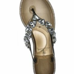 Wild Diva New Joanie214 Lucite Rhinestone Crystal Jelly Sandal - Jelly Thong Flip Flip