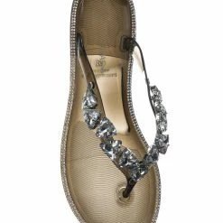 Wild Diva New Joanie214 Lucite Rhinestone Crystal Jelly Sandal - Jelly Thong Flip Flip