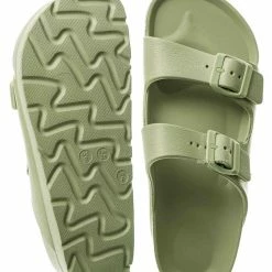 Bamboo Glee01 Lightweight Two Strap Molded Footbed -Flexible EVA Jelly Slide In Sandal