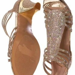 Forever Link Perform69 Rhinestone Crystal High Heel Sandal - Women Glitter Dress Shoes New