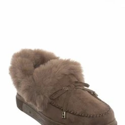 Bamboo Cozette20 Furry Mocassin Bootie Slipper - Women Fluffy Platform Shoes New