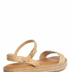 Bamboo New Superb32 Espadrille Flatform Sandal, Womens Lucite TieDye Padded Shoes
