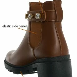 Forever Link Pacific08 Rhinestone Jewel Chelsea Bootie - Women Ankle Boots New