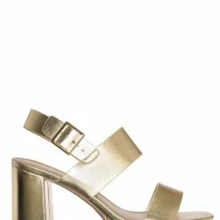 Soda New Jaylen Retro Platform Heels Sandal, Women Thick Slingback Strappy Clog