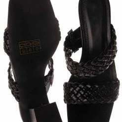 Bamboo Lasting20 Block Heel Woven Mule - Womens Braided Shoes