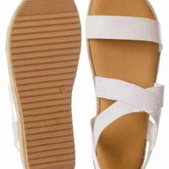 Bamboo New Superb22 Espadrille Elastic Flatform Sandal - Women Foam Padded Comfort Platform