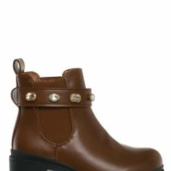 Forever Link Pacific08K Children's Rhinestone Jewel Chelsea Boots - Girl Ankle Bootie