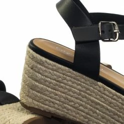 Soda Picosa Espadrille Wrap Flatform Sandal - Womens Flat Platform