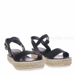 Wild Diva Klara01 Espadrille Jute Wrap Flatform Flat Retro Sandal Sharktooth Eva Outsole New
