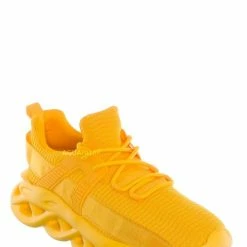 La Shailah Brave12 Chunky Elastic Mesh Sneaker - Unisex Sculpted Outsole Shoes