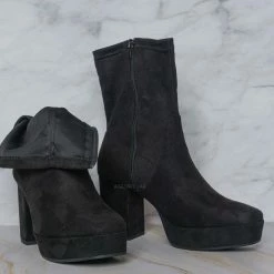 Soda New Summit Calf High High Heel Boots- Women Dress Pump