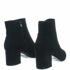 Bamboo Rapid01 Pointed Toe Block Heel Dress Bootie - Women Chunky Heel Ankle Boots