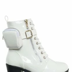 Forever Link New Access39K Childrens Utility Pouch Combat Boots - Girls Shoes