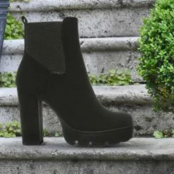 X2B Latavia3 Block Heel Zip Chelsea Boot New