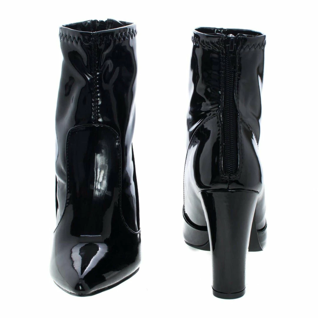 Eloise1 By Liliana, Ankle Booties On Block High Heel Dress Boots New