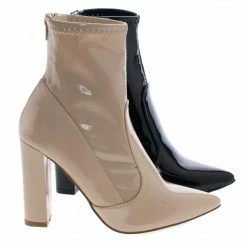 Eloise1 By Liliana, Ankle Booties On Block High Heel Dress Boots New