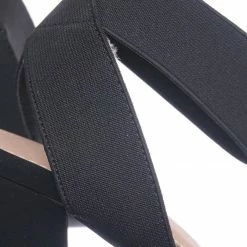 Glaze Lily34 Elastic Chunky Block High Heel Sandal - Women Open Toe Dress Shoe