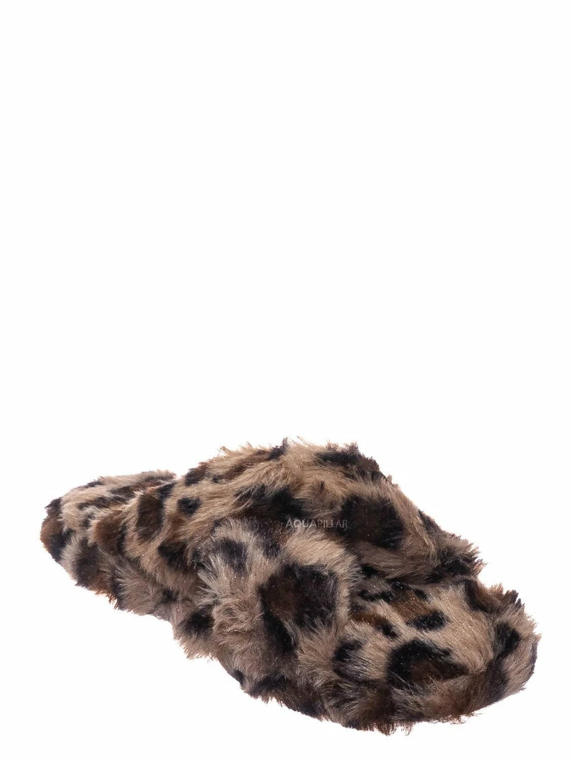 Little Angel Ben25K Childrens Furry Slipper - Little Girls Flat Slip On Sandal Faux Fur