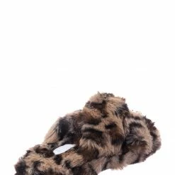 Little Angel Ben25K Childrens Furry Slipper - Little Girls Flat Slip On Sandal Faux Fur