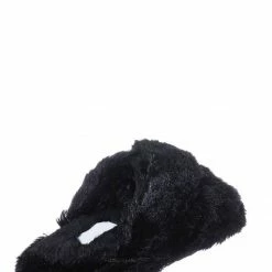 Little Angel Ben25K Childrens Furry Slipper - Little Girls Flat Slip On Sandal Faux Fur