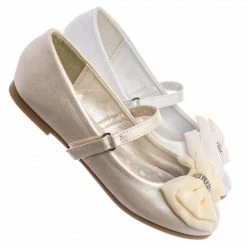 Little Angel New Britt958 Girls Mary Jane Ballet Flat - Kids Bow Rhinestone Crystal Shoes