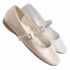 Little Angel Kelly767E Girls Mary Jane Rhinestone Flats - Kids Round Toe Ballerina Shoes New